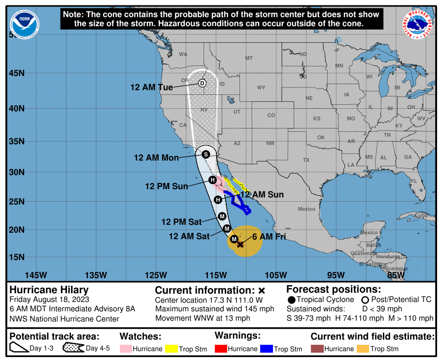 Hurricane Hilary Monitoring