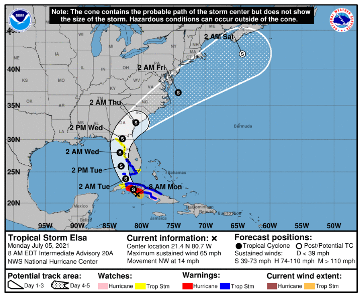 Hurricane Elsa - Event Update 3