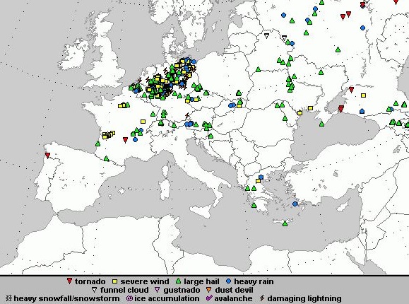 European Severe Weather Database