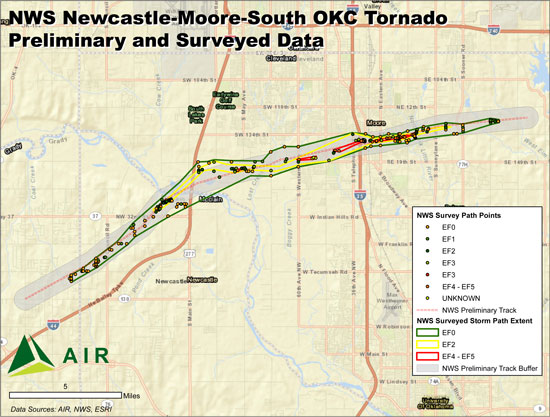 moore tornado path