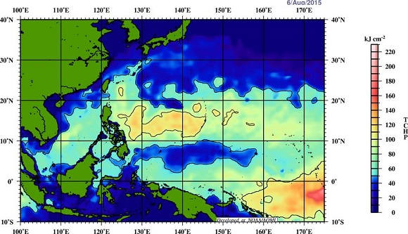 figure 3 - oceanic heat content map of soudelor (noaa and aoml physical oceanography division).jpg figure 3 - oceanic heat content map of soudelor (noaa and aoml physical oceanography division).jpg