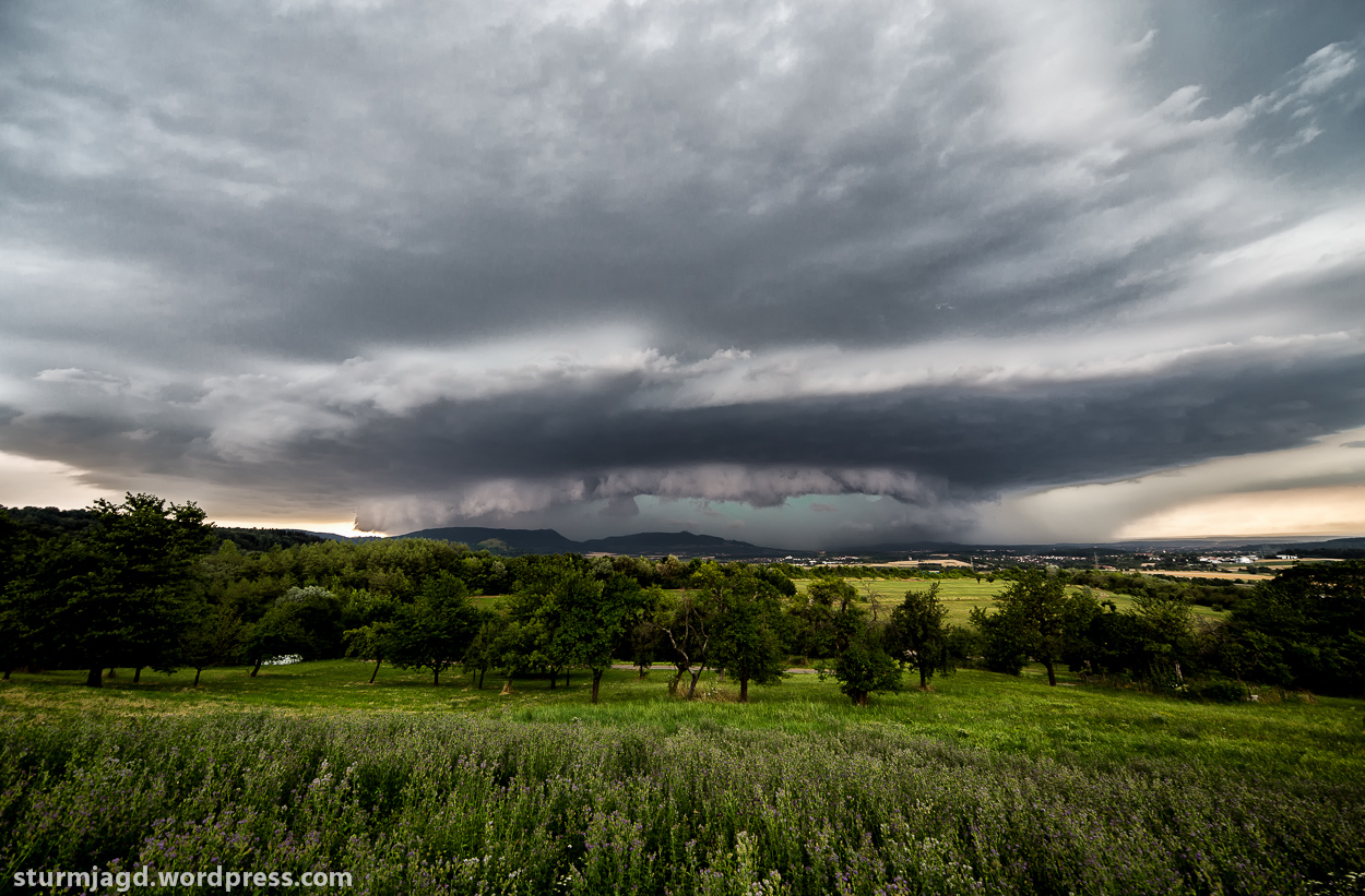 Supercell over Reutlingen (photo courtesy of Benjamin Wolf)